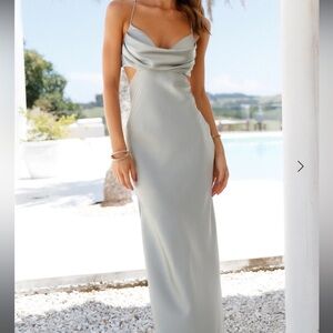 Hello Molly Sage Prom Dress
